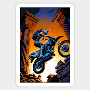 Dirt Bike Anime Style Sticker